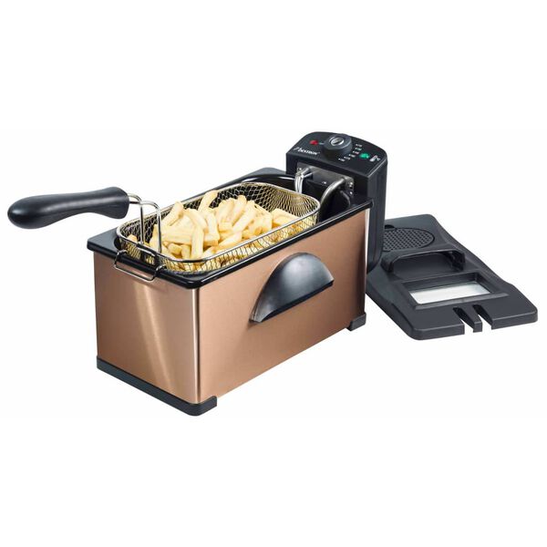 Bestron Friteuse avec zone froide AF370CO Cuivre 3,5 L 2000 W