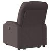 vidaXL Fauteuil inclinable de massage &eacute;lectrique Marron fonc&eacute; Tissu