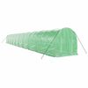 vidaXL Serre avec cadre en acier vert 40 m&sup2; 20x2x2 m