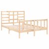 vidaXL Cadre de lit sans matelas bois massif 120x190 cm