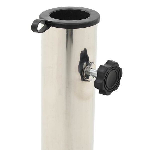 vidaXL Socle de parasol Granite 20 kg Carr&eacute; Noir