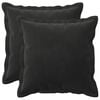vidaXL Coussin avec oreiller HOUTEN 2 pc Noir Fl&oslash;jl