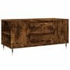 vidaXL Table basse ch&ecirc;ne fum&eacute; 102x44,5x50 cm bois d'ing&eacute;nierie