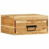 vidaXL Tables de chevet murales 2 pcs bois massif d'acacia