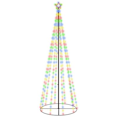 vidaXL Arbre de Noël cône 310 LED Colorées 100x300 cm
