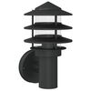 vidaXL Applique murale d'ext&eacute;rieur noir acier inoxydable