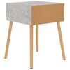 vidaXL Table de chevet Gris béton 40x40x56 cm Bois d'ingénierie