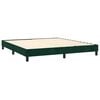 vidaXL Sommier &agrave; lattes de lit matelas et LED Vert fonc&eacute; 180x200 cm