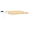 vidaXL Store r&eacute;tractable manuel avec LEDs Jaune et blanc 3,5 x 2 m