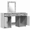 vidaXL Table de Toilette Gris 50 x 41 x 135 cm Bois d'ing&eacute;nierie