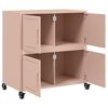 vidaXL Buffet rose 68x39x72 cm acier