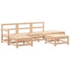 vidaXL Salon de jardin 6 pcs Bois de pin massif