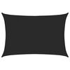 vidaXL Voile d'ombrage 160 g/m&sup2; Noir 4x6 m PEHD