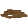 vidaXL Jardini&egrave;re Marron miel 80x80x27 cm Bois massif de pin