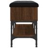 vidaXL Banc &agrave; chaussures ch&ecirc;ne marron 82x32x45 cm bois d'ing&eacute;nierie