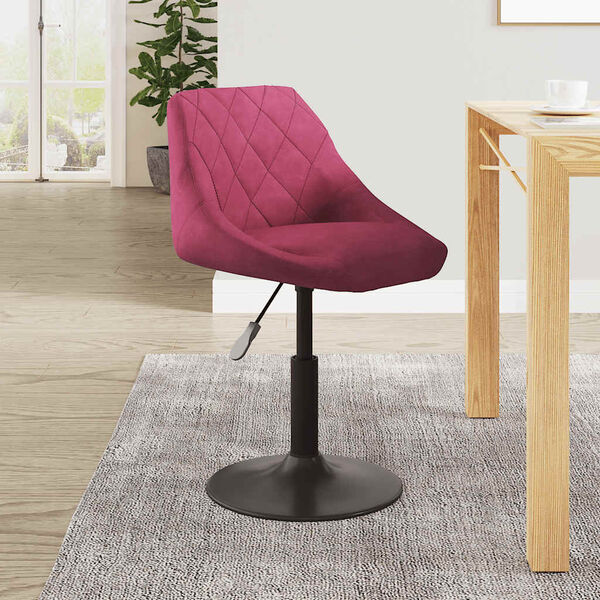 vidaXL Tabouret de bar Rouge bordeaux Velours