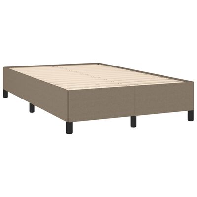 vidaXL Cadre de lit sans matelas taupe 120x200 cm tissu