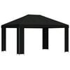 vidaXL Pavillon 4 &times; 3 m Noir Polyester et Acier 190 gsm