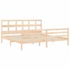 vidaXL Cadre de lit sans matelas 200x200 cm bois massif