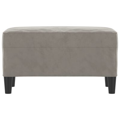 vidaXL Banc Gris clair 70x35x41 cm Velours