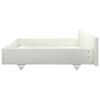 vidaXL Tiroirs de lit 2 pcs Blanc Bois de pin massif