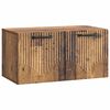 vidaXL Meuble TV mural Bois ancien 59,5 x 31 x 30 cm Bois d'ing&eacute;nierie