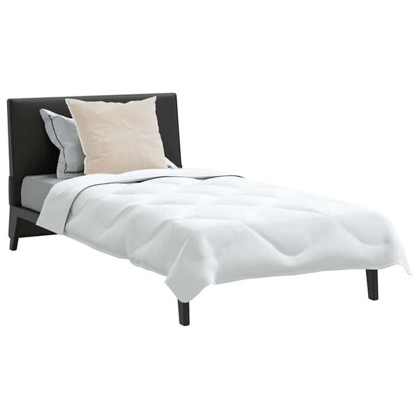 vidaXL Duvet d'&eacute;t&eacute; simple avec oreiller 2 pcs Blanc Microfibre