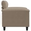 vidaXL Chaise de canap&eacute; Taupe 60 cm Tissu microfibre