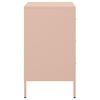 vidaXL Table de chevet rose 36x39x68 cm acier