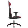 vidaXL Chaise de jeu de massage Noir et rouge Similicuir