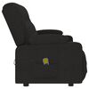 vidaXL Fauteuil de massage inclinable et porte-gobelets 3 places noir