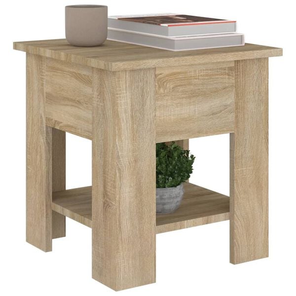 vidaXL Table basse chêne sonoma 40x40x42 cm bois d'ingénierie
