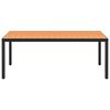 vidaXL Ensemble à manger de jardin 9 pcs aluminium noir