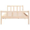 vidaXL Cadre de lit sans matelas bois massif 100x200 cm
