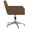 vidaXL Chaises pivotantes &agrave; manger lot de 2 marron tissu