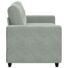 vidaXL Canap&eacute; causeuse gris clair 160x77x82 cm velours