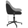 vidaXL Chaise pivotante de salle &agrave; manger Noir Velours