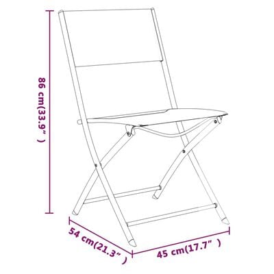 vidaXL Ensemble à manger de jardin 7 pcs Gris et noir