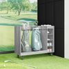 vidaXL Armoire de Golf avec roue Uni Gris Sonoma 120 x 45 x 98 cm