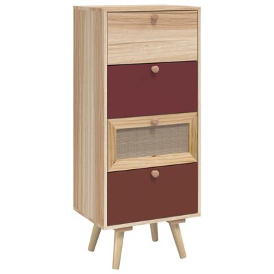 vidaXL Buffet haut avec tiroirs 40x30x95 cm bois d'ingénierie