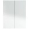 vidaXL Armoire à miroir de salle de bain 60x15x75cm MDF Blanc brillant