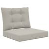 vidaXL Coussin de canap&eacute; d'ext&eacute;rieur Polyester Gris 60 x 50,5 cm