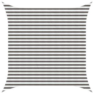 vidaXL Voile d'ombre Gris clair et blanc 3,6 x 3,6 m HDPE