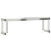 vidaXL Étagère de table de travail 110x30x35 cm inox