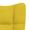 vidaXL Chaise de relaxation Jaune moutarde Velours