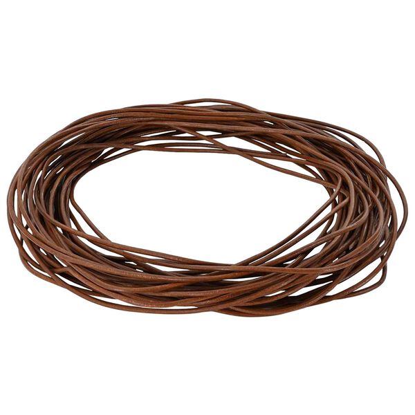 vidaXL Corde en Cuir Marron Clair &Oslash;2 mm x 5 m Cuir