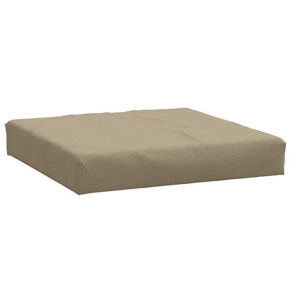 vidaXL Coussin de palette taupe m&eacute;lang&eacute; 60x60x9,5 cm tissu