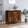 vidaXL Buffets 2 pcs ch&ecirc;ne fum&eacute; 40x35x70 cm bois d'ing&eacute;nierie