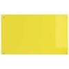 vidaXL Protection de cuisine 2 pcs Jaune 100 x 60 cm verre trempé