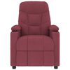 vidaXL Fauteuil de massage Rouge bordeaux Tissu